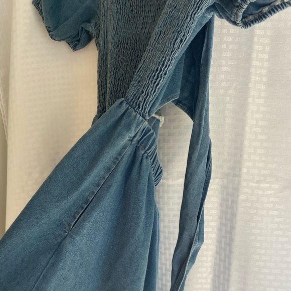 Denim dress with tie back, Mittoshop brand, nwt - Picture 12 of 14